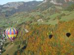 An automn balloon ride over Praz sur Arly