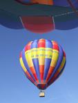 hot air balloons flying in Praz's sky
