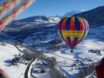 vol en montgolfière face au Mont-Blanc