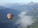 hot air ballooning over Praz sur Arly