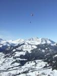 vol en montgolfière au dessus des alpes
