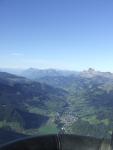Val d'Arly vu de la montgolfière de Praz