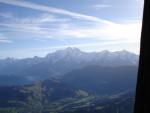 Mont Blanc range seen from Megeve