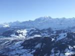 Mont Blanc range highest european summits, French alps